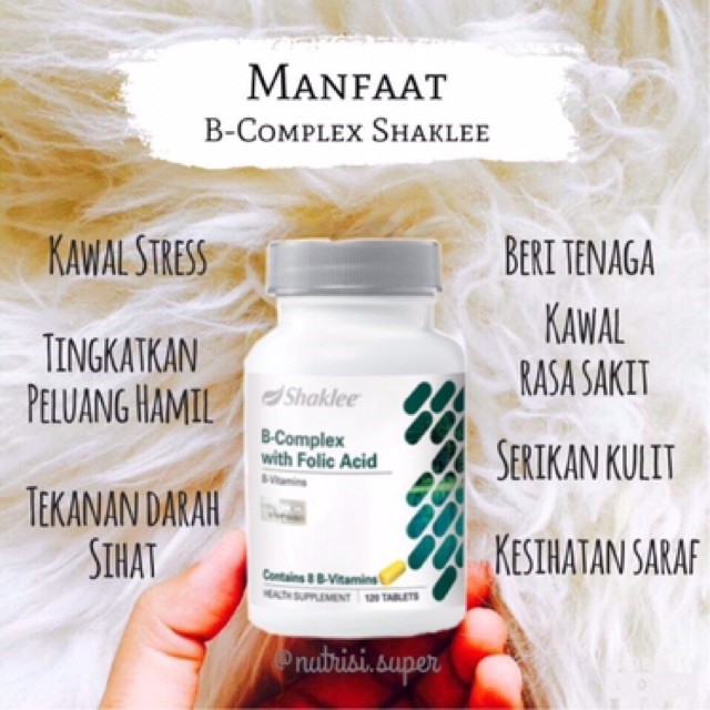 [READY STOCK!!] Vitamin Shaklee B Complex with Folic Acid Shopee Malaysia