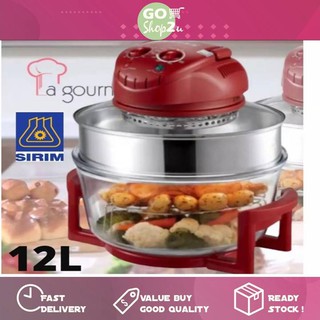 La Gourmet Turbo Roaster Convention Oven 12L Work as Air Fryer