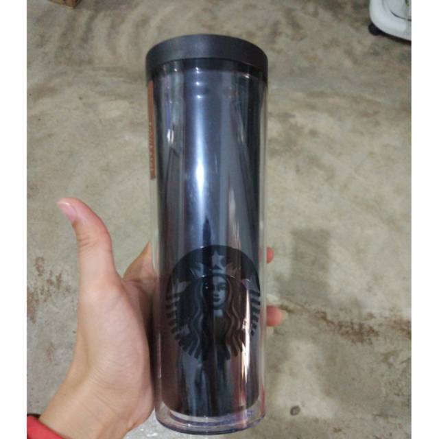 HITAM Starbucks tumbler silent Black Shopee Malaysia
