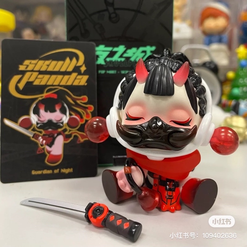 POP MART （正品）夜之城隐藏夜之守护SKULLPANDA city of Night