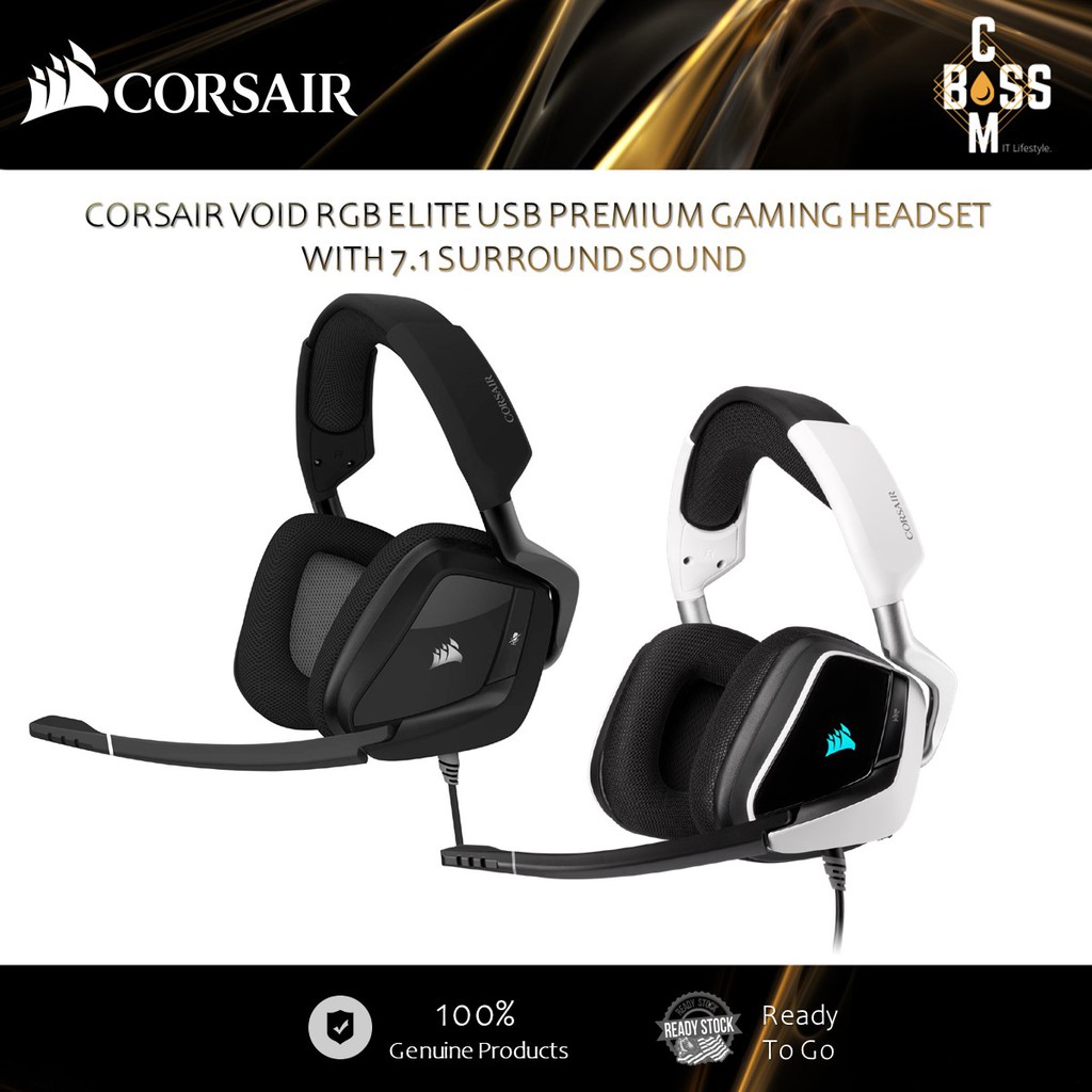 ORIGINAL CORSAIR VOID RGB ELITE USB PREMIUM GAMING HEADSET WITH