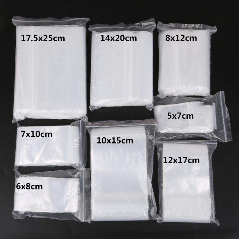 Zip deals bag sizes