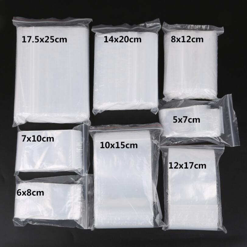 Sacs Ziplock Transparents - Lot De 100 Petits Sacs à Fermeture éclair - 5x7 Cm