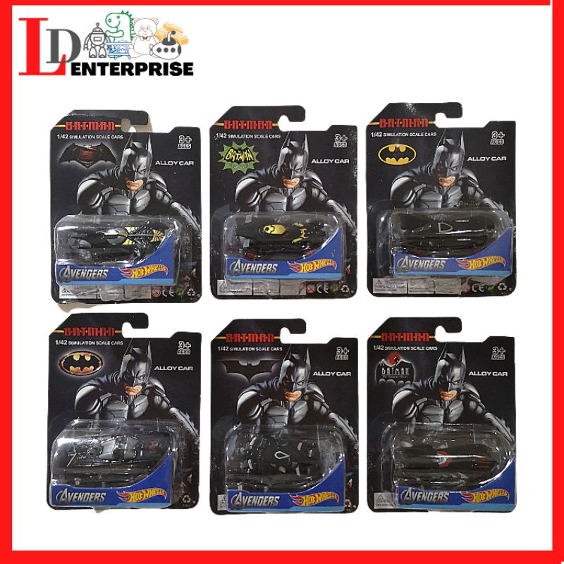 [LD]Hot Wheel DIE CAST Batman Car 6pcs/set Shopee Malaysia