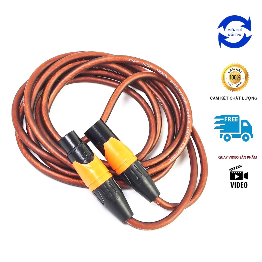 3m Male canon 2Pin Microphone Wire, Flexible Copper Core Wire jack