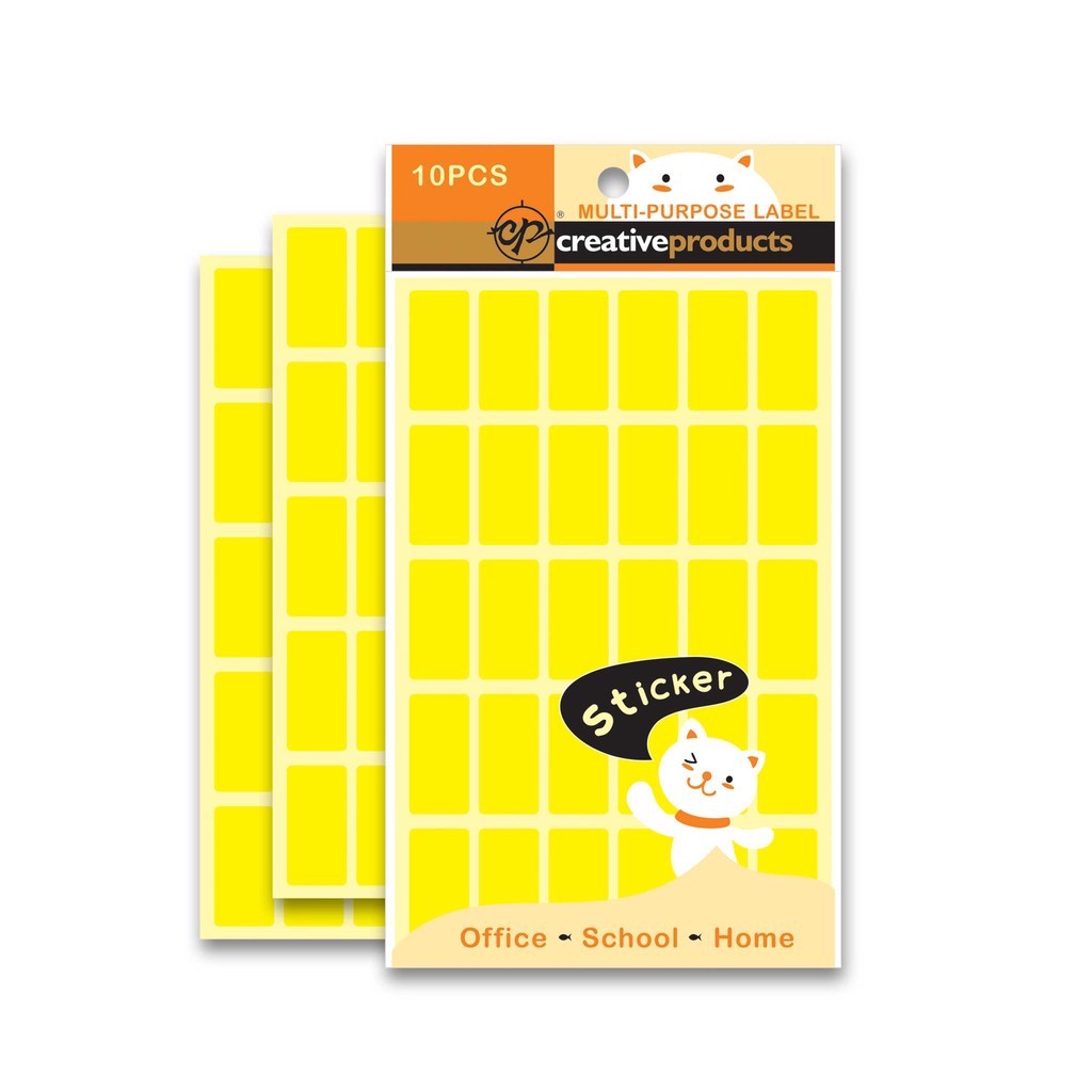 【CP Stationery】Multipurpose Label Sticker SCLS-YE (Yellow) | Shopee ...