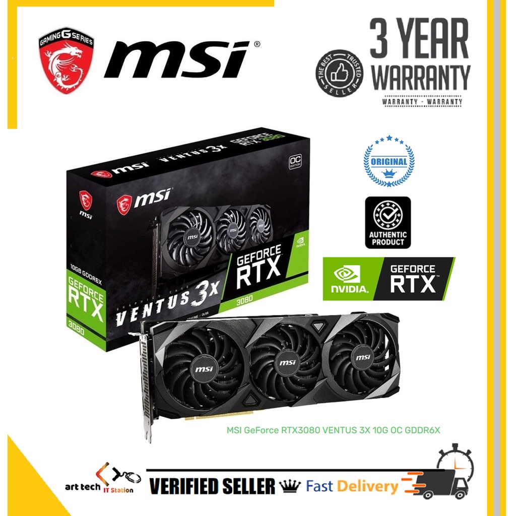 MSI GeForce RTX3080 VENTUS 3X 10G OC GDDR6X RTX 3080 VENTUS