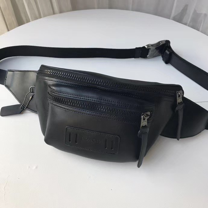 COACH Original 75776 New style leather men'sbag large capacity multiuse waistbag bag Shopee