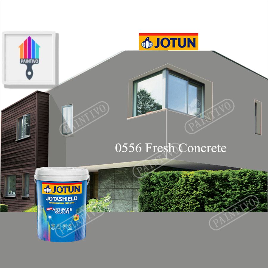 0556 Fresh Concrete 5L Jotun Jotashield Antifade Grey Colour Outdoor