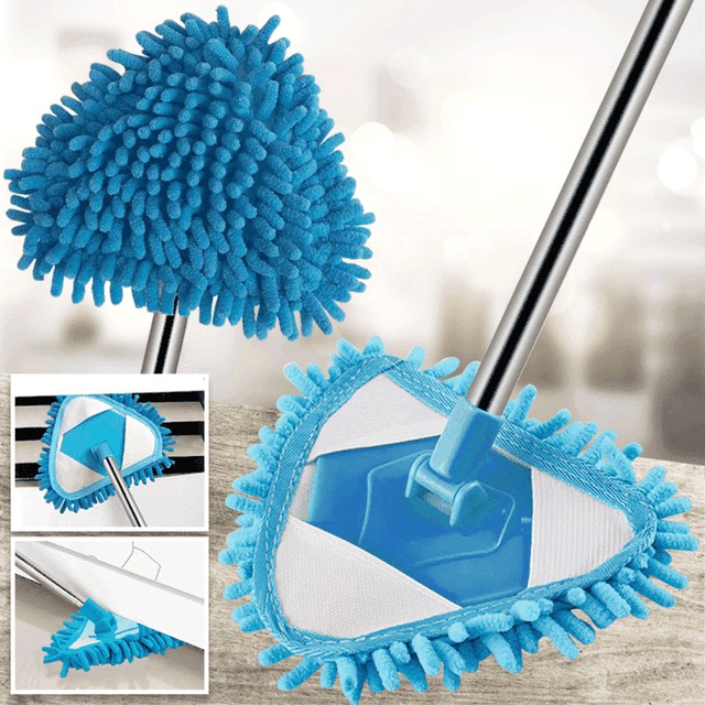 Extendable Long Ceiling Dust Mop Flat Mop Extension Rod Ceiling