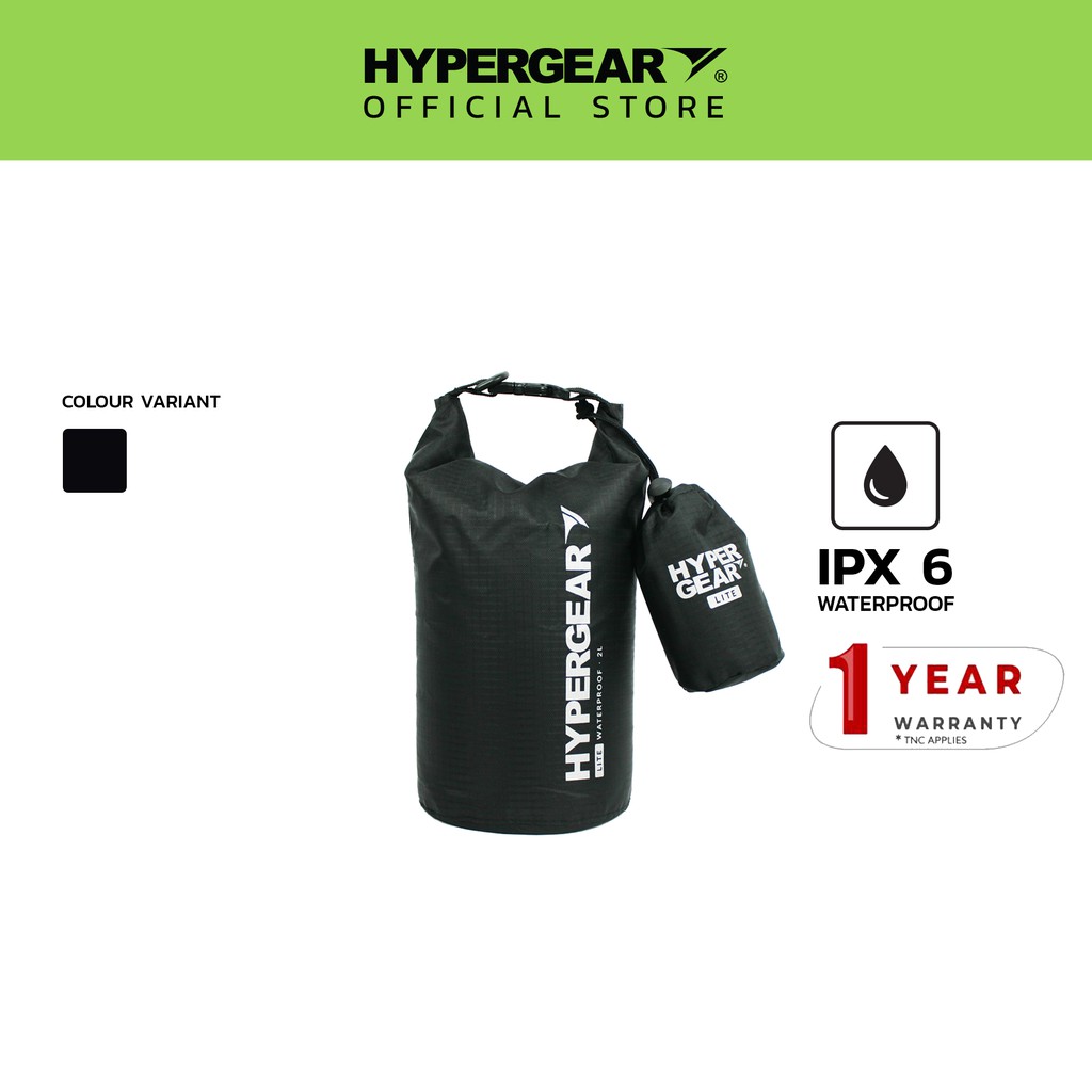 Hypergear Dry Bag Lite Washable Lightweight Pocketable Travel Organiser