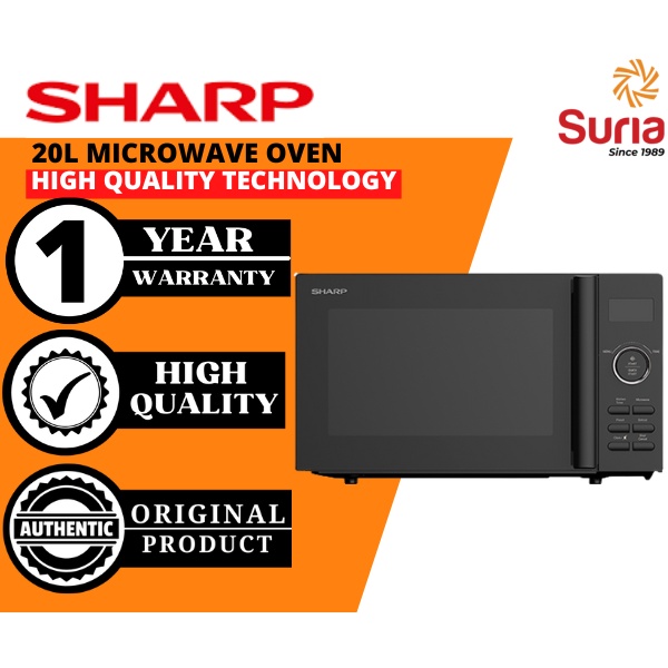 (Free Bubble Wrap)Sharp 25L 900W Digital Control Microwave Oven with ...