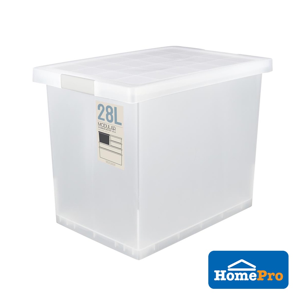 STACKO PLASTIC STORAGE BOX CONTAINER WITH LID 5223 W42xD28.4xH32.9CM ...