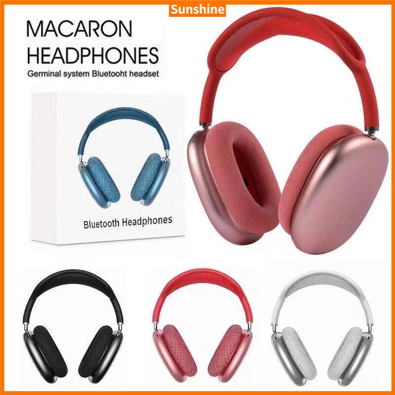 P9 Colorful Macaron Bluetooth Headphone Wireless Headset Noise