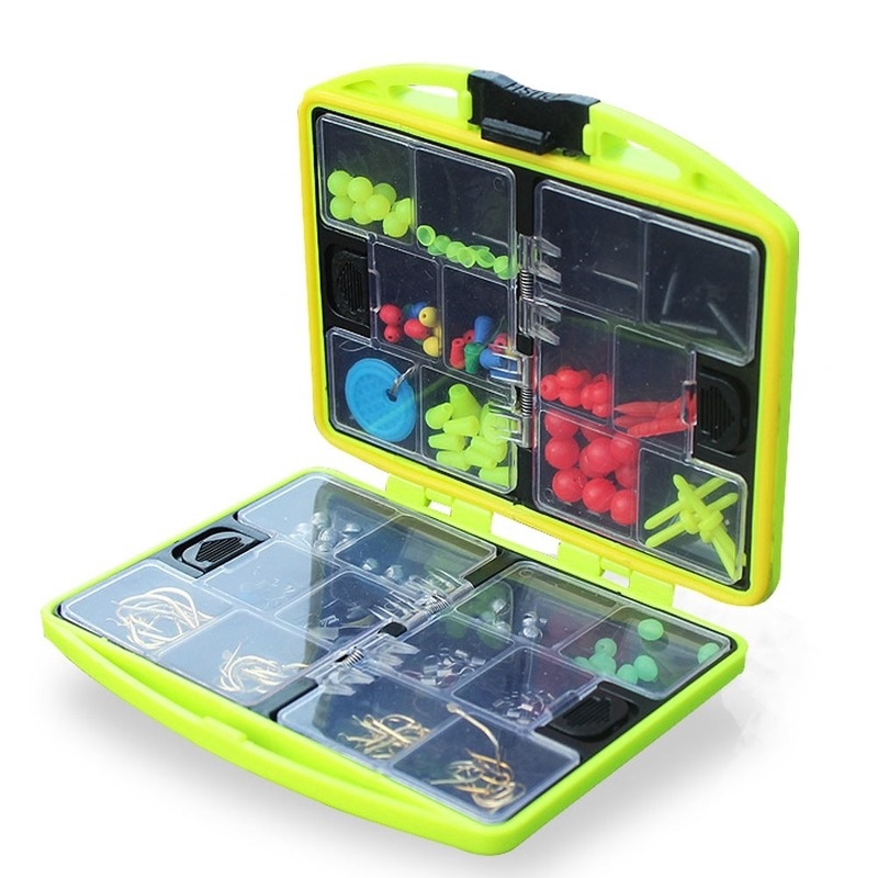 24 Compartments Fishing Tackle Box Full Loaded Hook Spoon Fishing