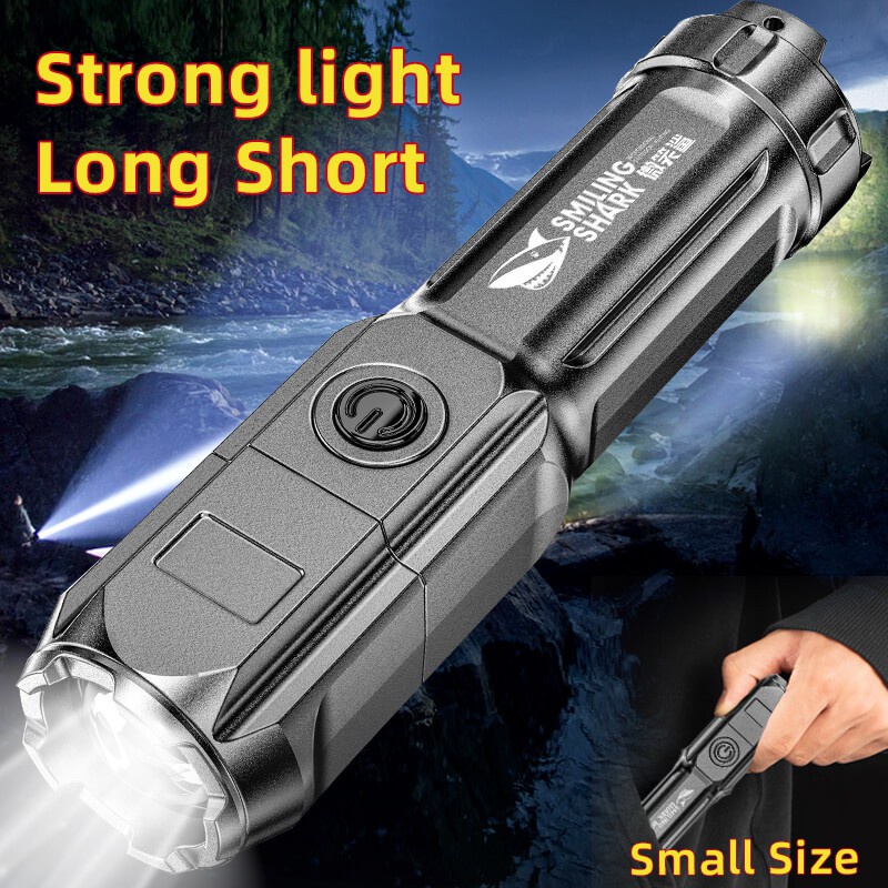 Torch Light Flashlight Touch Light Torchlight Lampu Suluh Terang Super Bright Rechargeable 