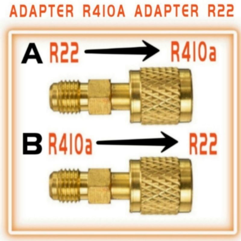 Converter R32 / R410A To R22 Aircond Adapter OUTDOOR REFILL Gas