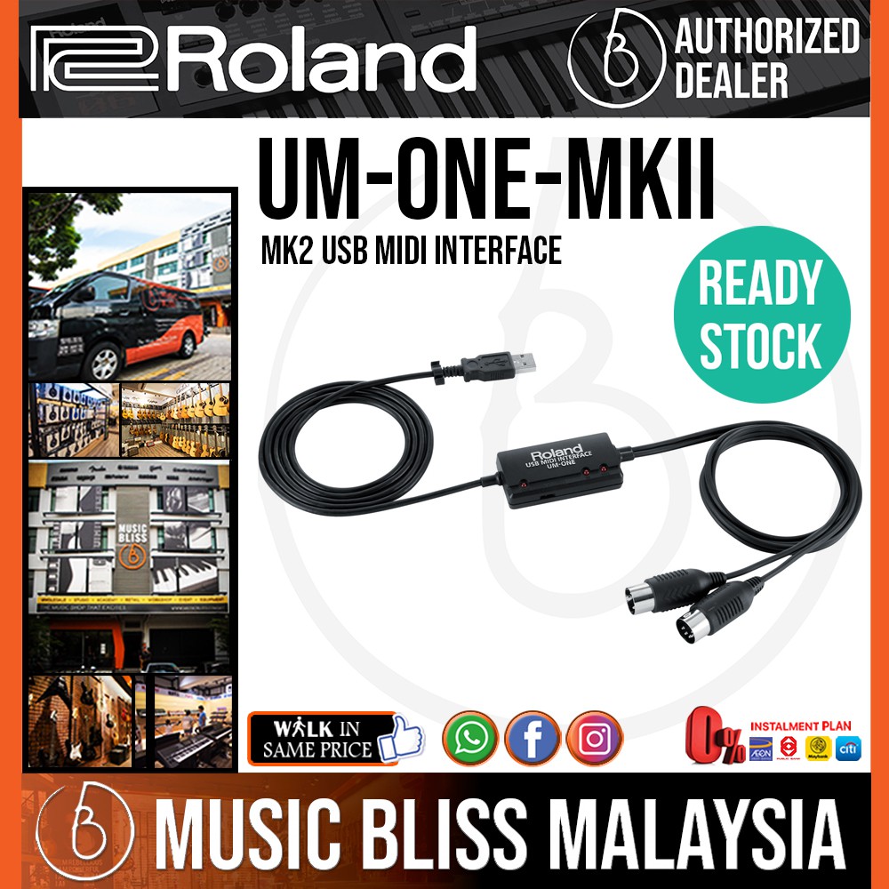 Roland UMONE MK2 USB Midi Interface (UMONE MKII UMONE) Shopee Malaysia