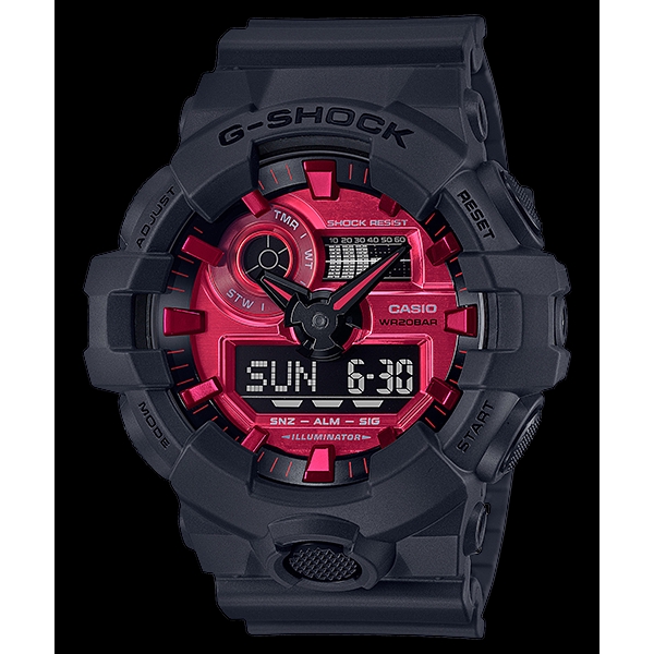 G shock adrenaline online red series