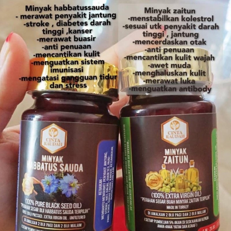 MINYAK HABBATUS SAUDA CINTA RAUDAH 💯 ORIGINAL READY STOCK | Shopee Malaysia