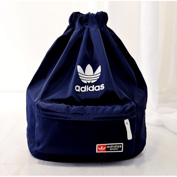 Adidas drawstring bag blue best sale