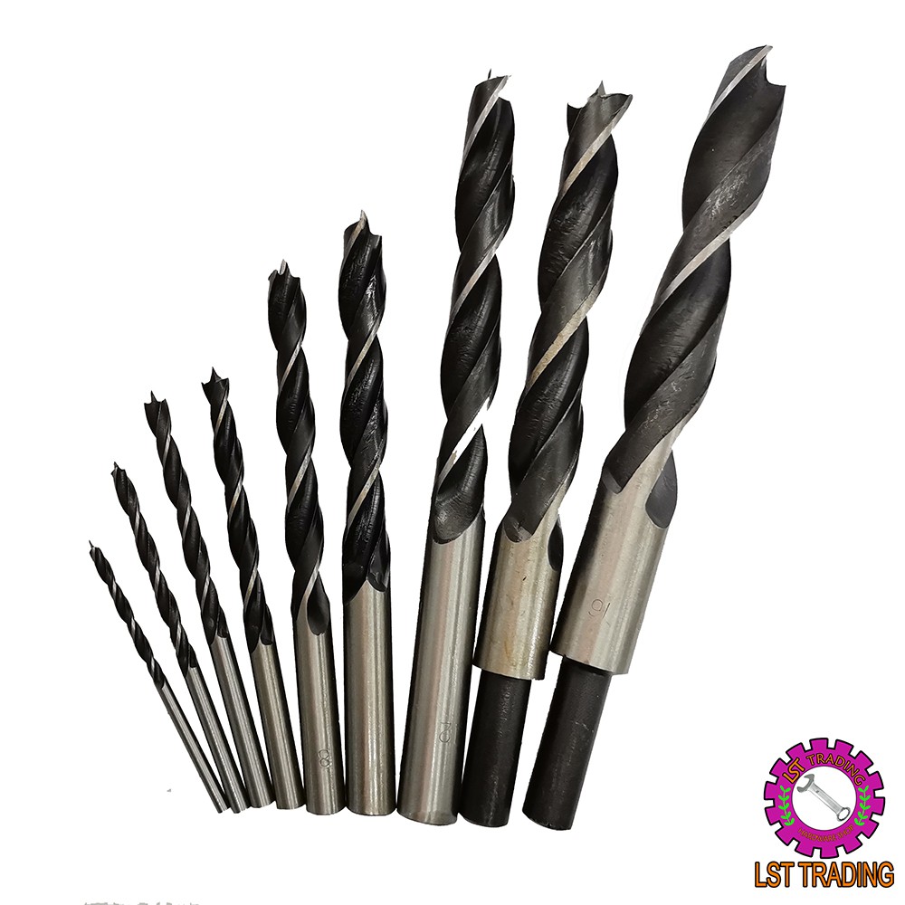 [READY STOCKS] MERWIN WOOD BRAD POINT DRILL / WOOD DRILL BIT / DRILL ...