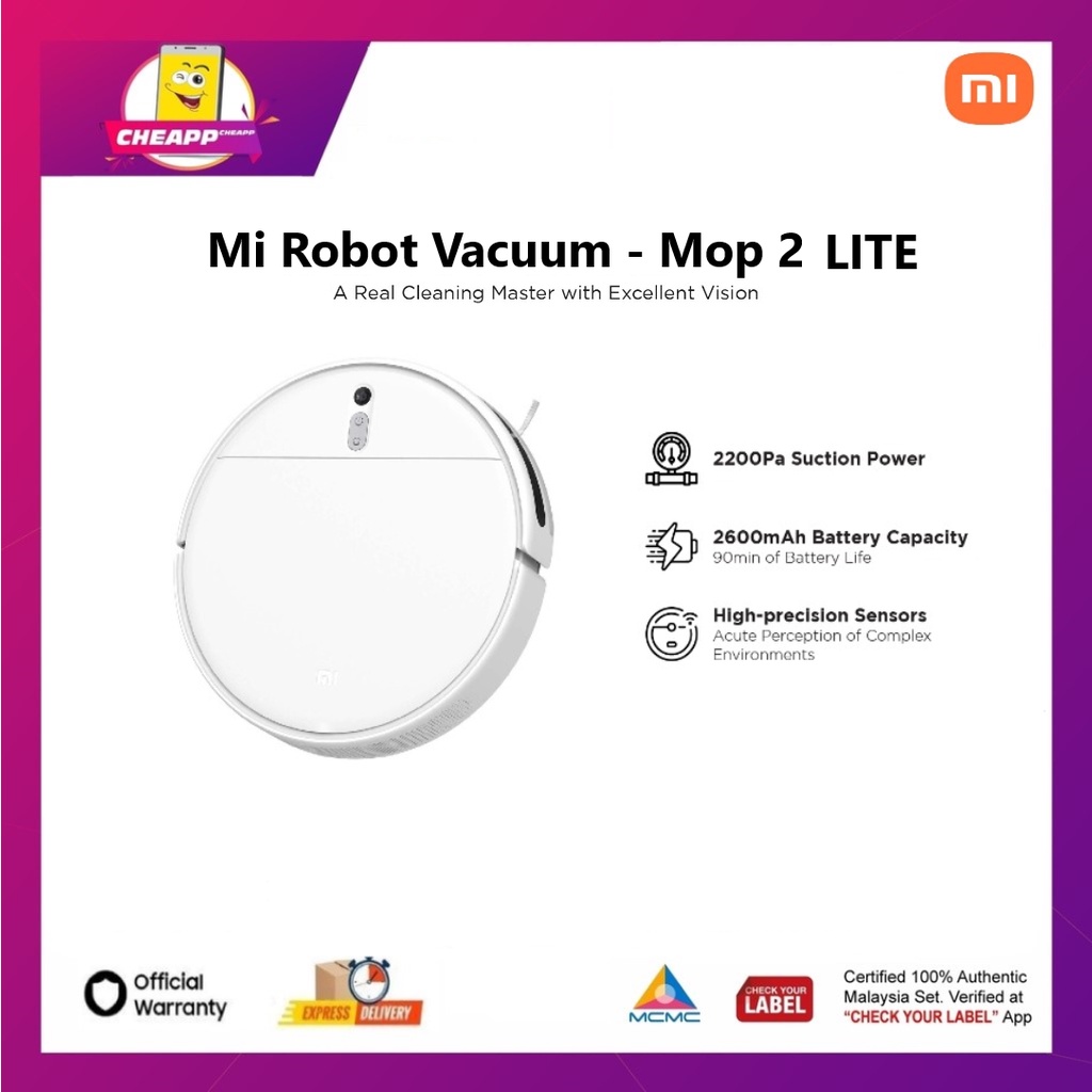 Mi Robot Vacuum Cleaner Mop 2 Lite / Mop 2 550 mL LargeCapacity