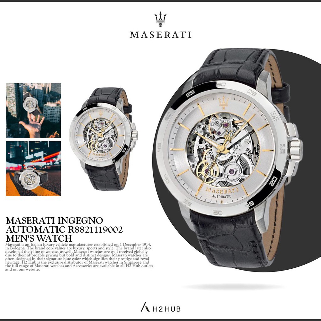 MASERATI INGEGNO AUTOMATIC R8821119002 MEN S WATCH