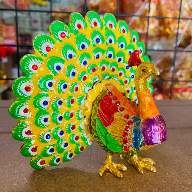 置物 彫像 楽園の 孔雀 の像 ガーデニング 庭 Peacock ornament statue-