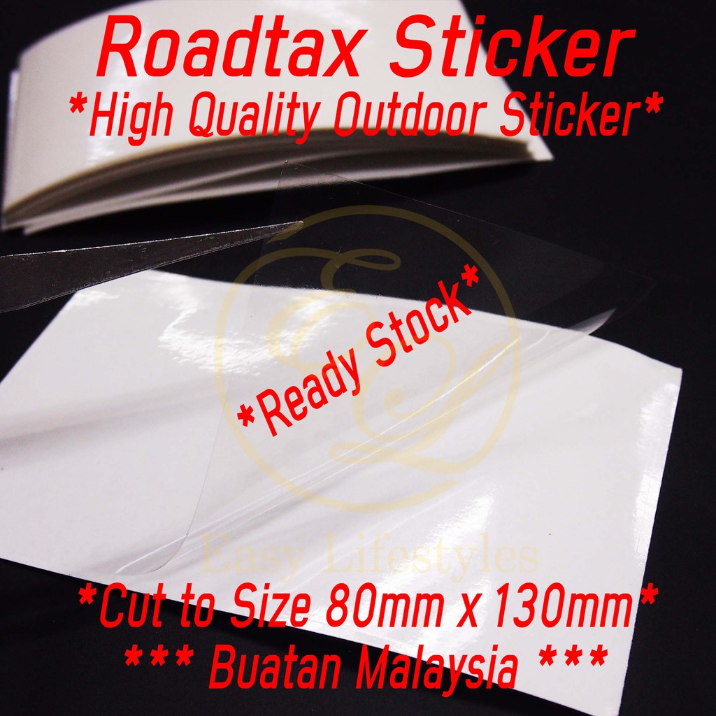 STICKER ONLY TERMURAH ROADTAX / ROAD TAX HOLDER PUSPAKOM TEST
