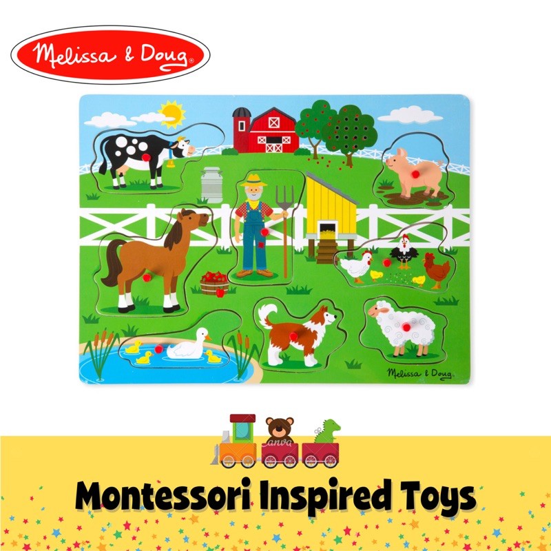 Melissa & doug old macdonald's farm hot sale sound puzzle