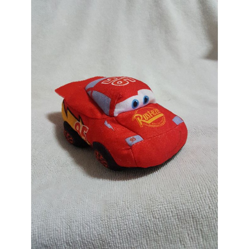 Disney Pixar Cars LIGHTNING MCQUEEN Red Car 8 Plush Stuffed