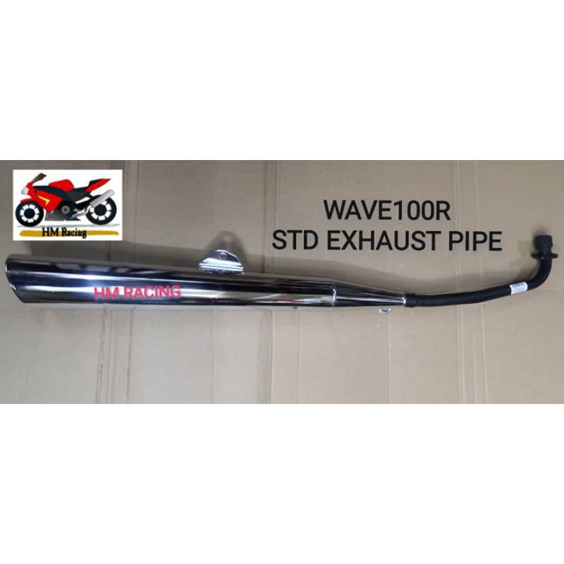 HONDA WAVE 100R W100R STD STANDARD EXHAUST PIPE ASSY MUFFLER OEM