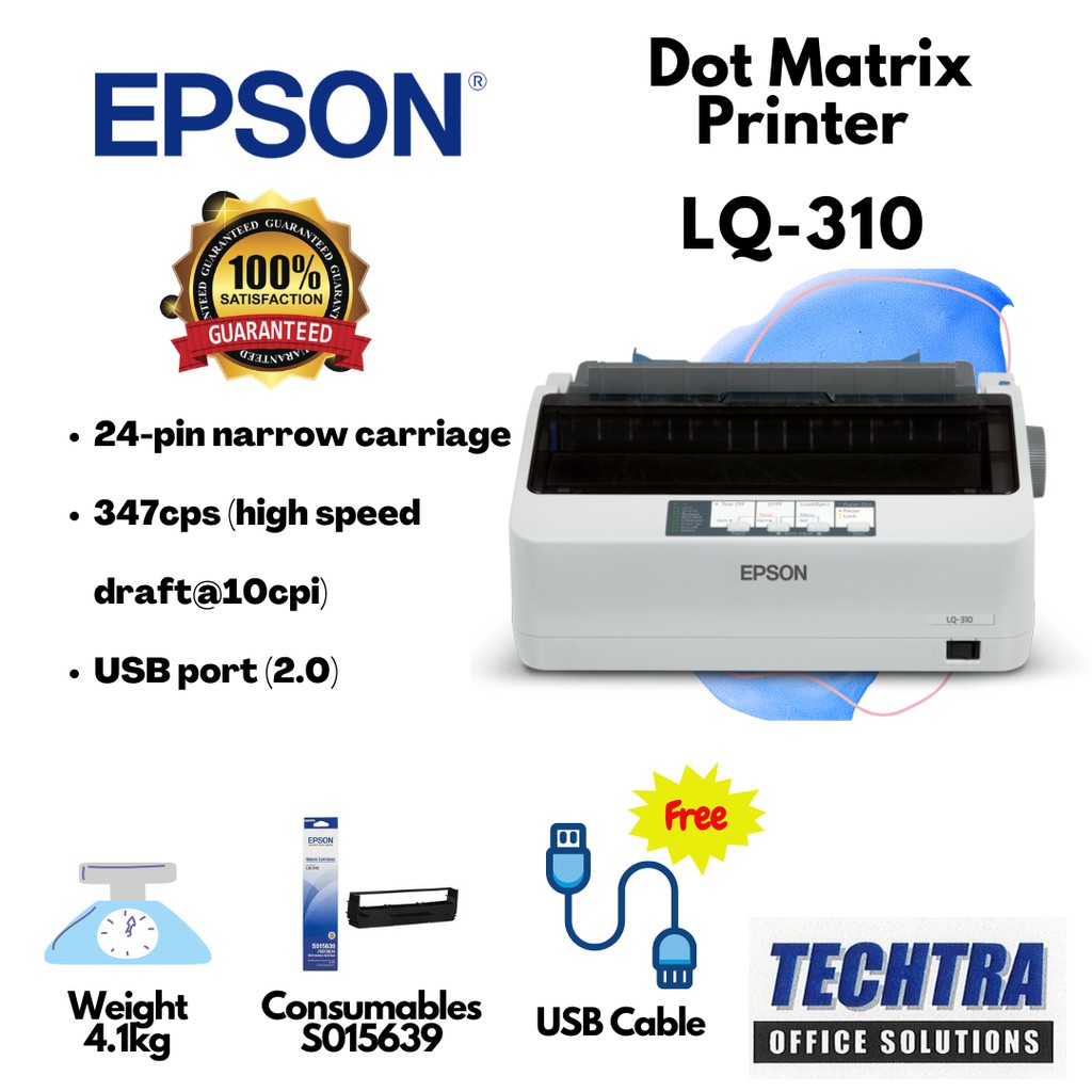 Epson LQ310 / FX2190II Printer Dot Matrix Shopee Malaysia