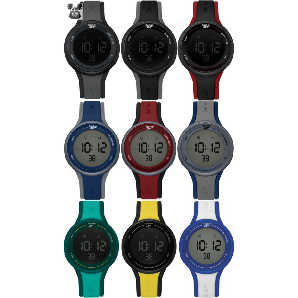 Reebok Watch RV ELG G9 Men s Elements GT Digital Sports 43.5mm Silicone Strap Original Shopee Malaysia