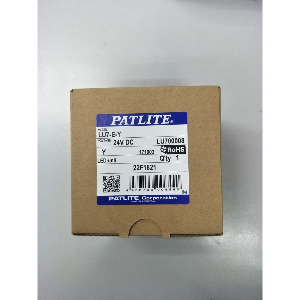 Patlite Signal Tower Light LU7 LED Module LU7-E-Y (Yellow) | Shopee ...