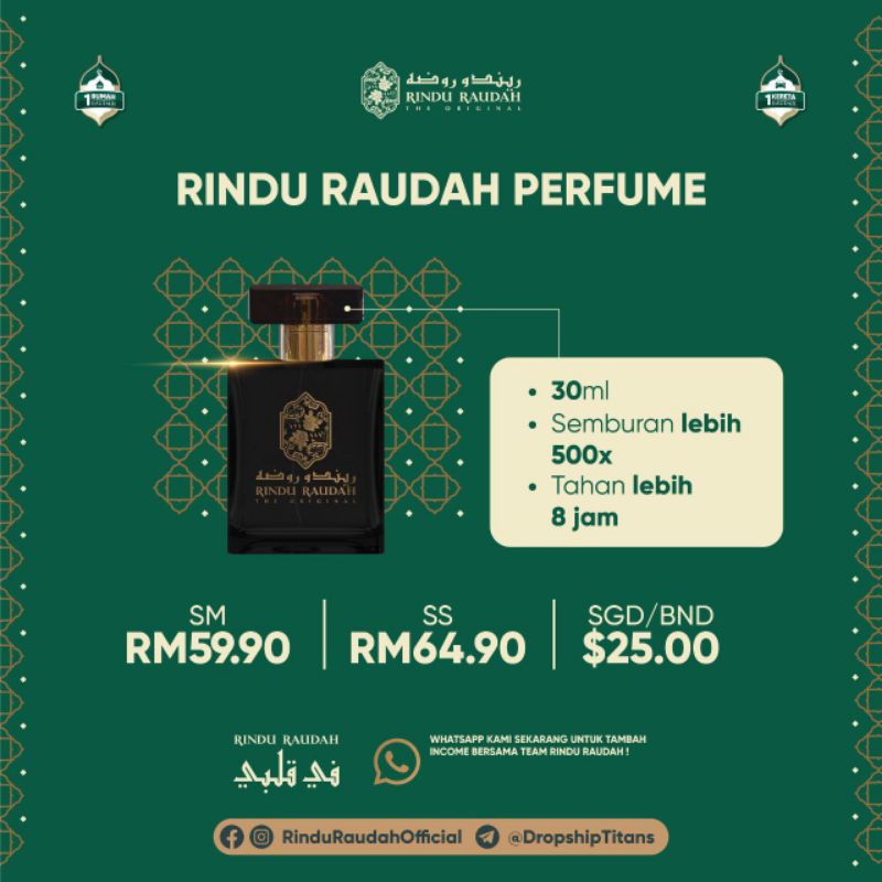 🔥🔥🔥{FAST SELLING}🧴🧴🧴 RINDU RAUDAH 2.0 - WANGIAN MASJID NABAWI | Shopee ...