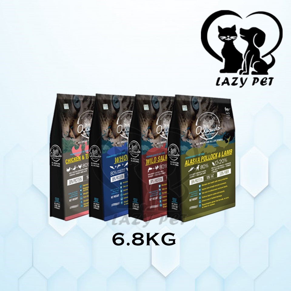 Allando Natural Holistic Wild Salmon Turkey / Alaska Pollock Lamb