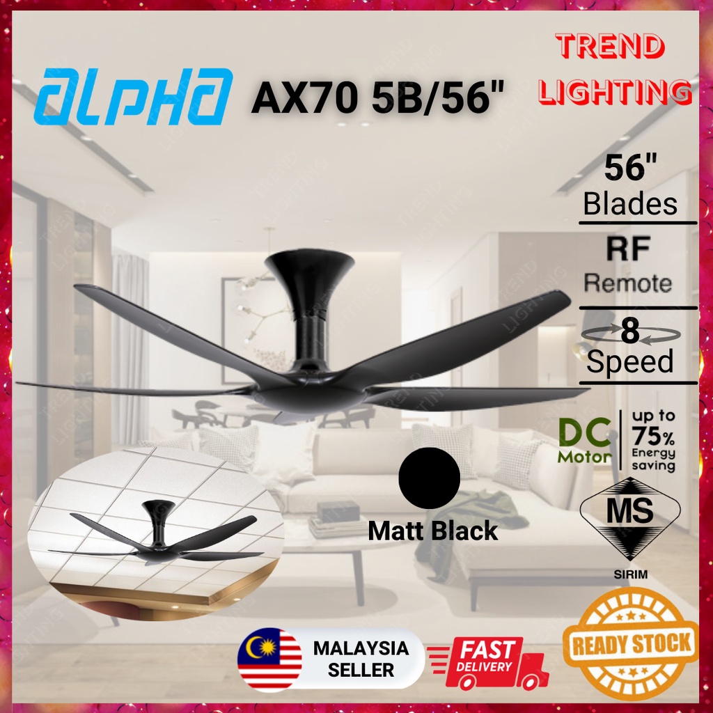 Alpha Fan AX70 3B 56 Inch / 5B 56Inch / 5B 40 Inch DC Motor Ceiling Fan ...