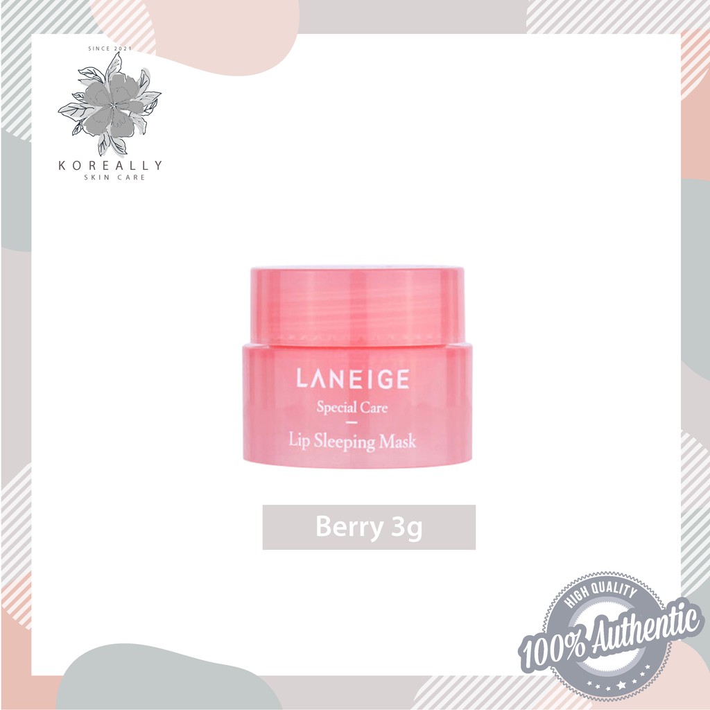 LANIEGE Lip Sleeping Mask (Berry 3g) | Shopee Malaysia