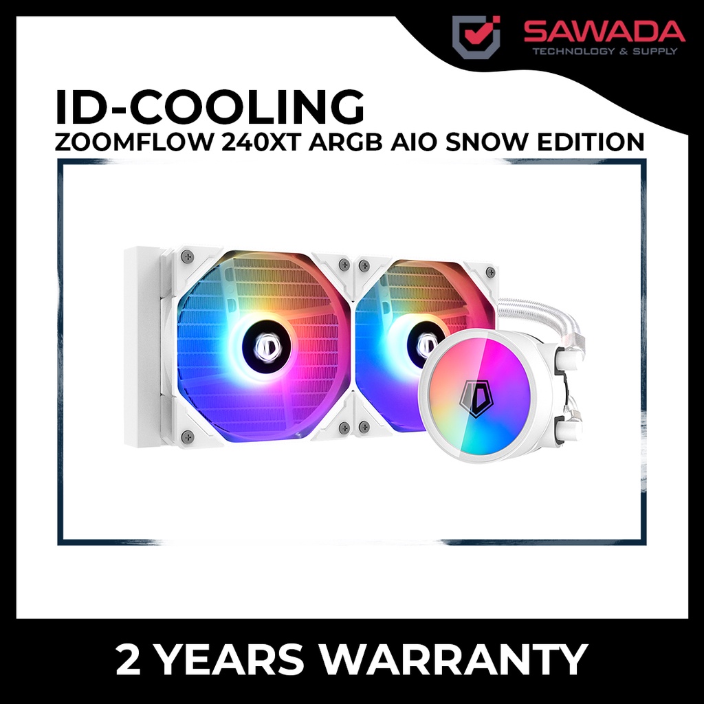 ID-COOLING ZOOMFLOW 240XT ARGB AIO SNOW EDITION | Shopee Malaysia