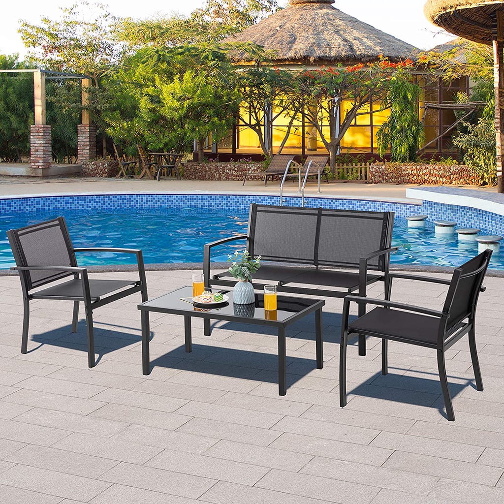 Small 4 piece patio set discount