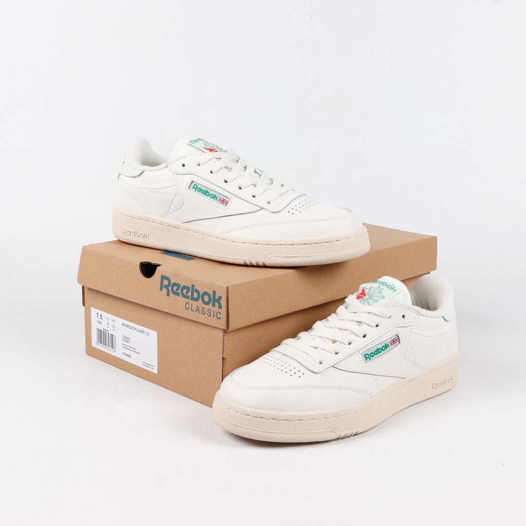 Reebok Club C Revenge Footwear White Brown Men Unisex Casual Shoes  100033160