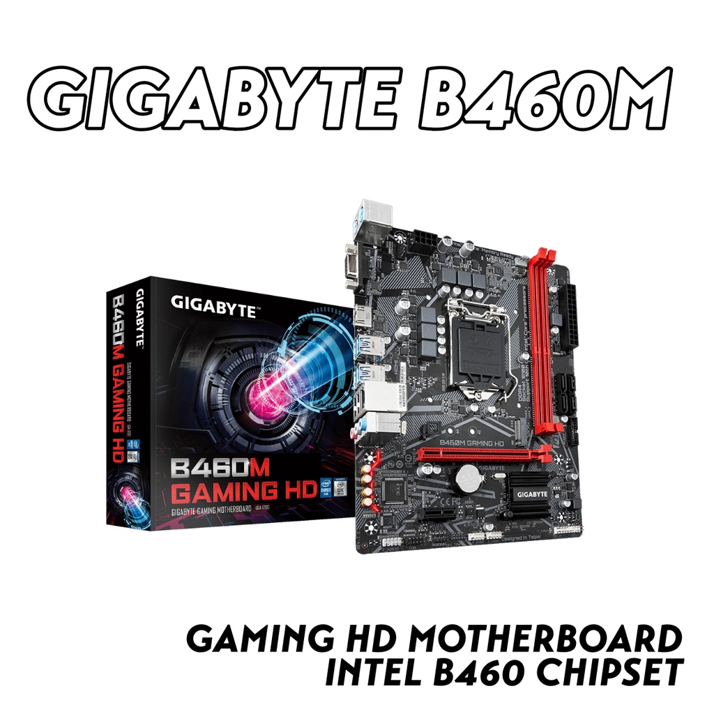 ( Ready Stock )GIGABYTE B460M GAMING HD MOTHERBOARD INTEL B460 CHIPSET