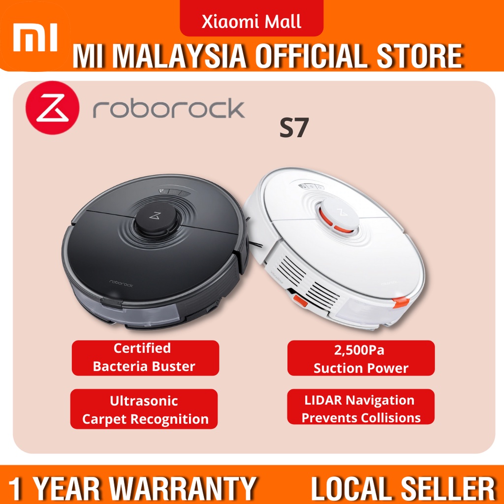 Roborock S7 Robot Vacuum Cleaner with Sonic Mopping Shopee Malaysia