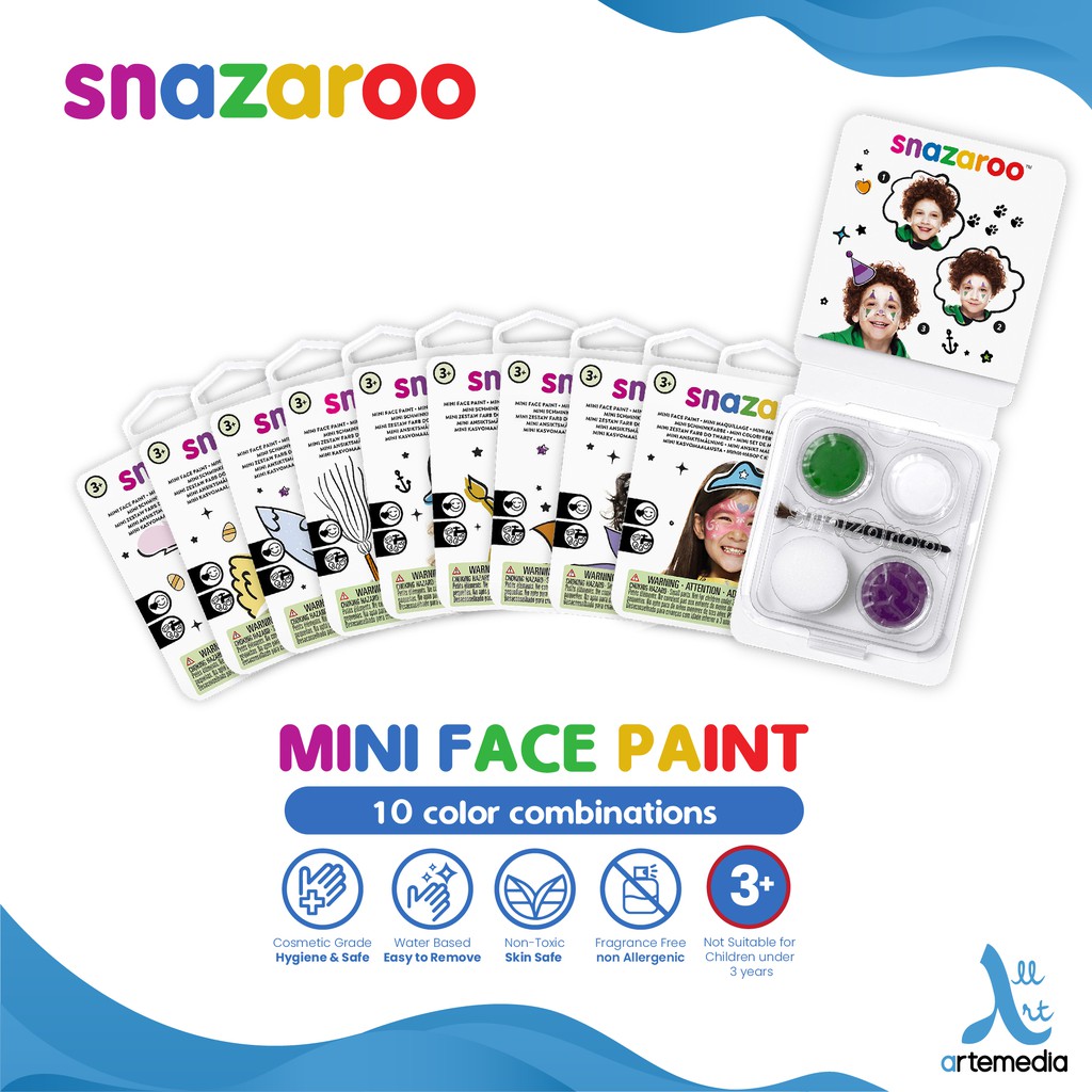 Snazaroo Mini Face Paint Kit Face Body Paint Color Set Shopee Malaysia