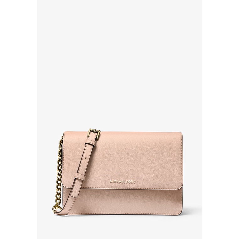 Michael Kors Daniela Large Saffiano Leather Crossbody Bag Soft Pink Shopee Malaysia