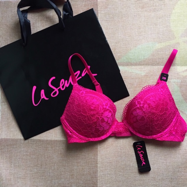 La SENZA, Intimates & Sleepwear, La Senza Obsession Plunge Bra 34dd Pink  Lace