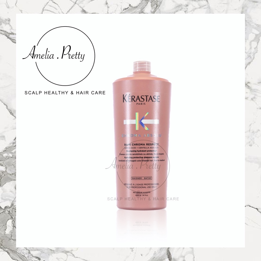 Kerastase Chroma Absolu Bain Chroma Respect Hair Shampoo 1000ml ( For