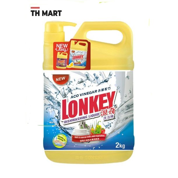 Lonkey Dishwashing Liquid Aco Vinegar (2kg) | Shopee Malaysia